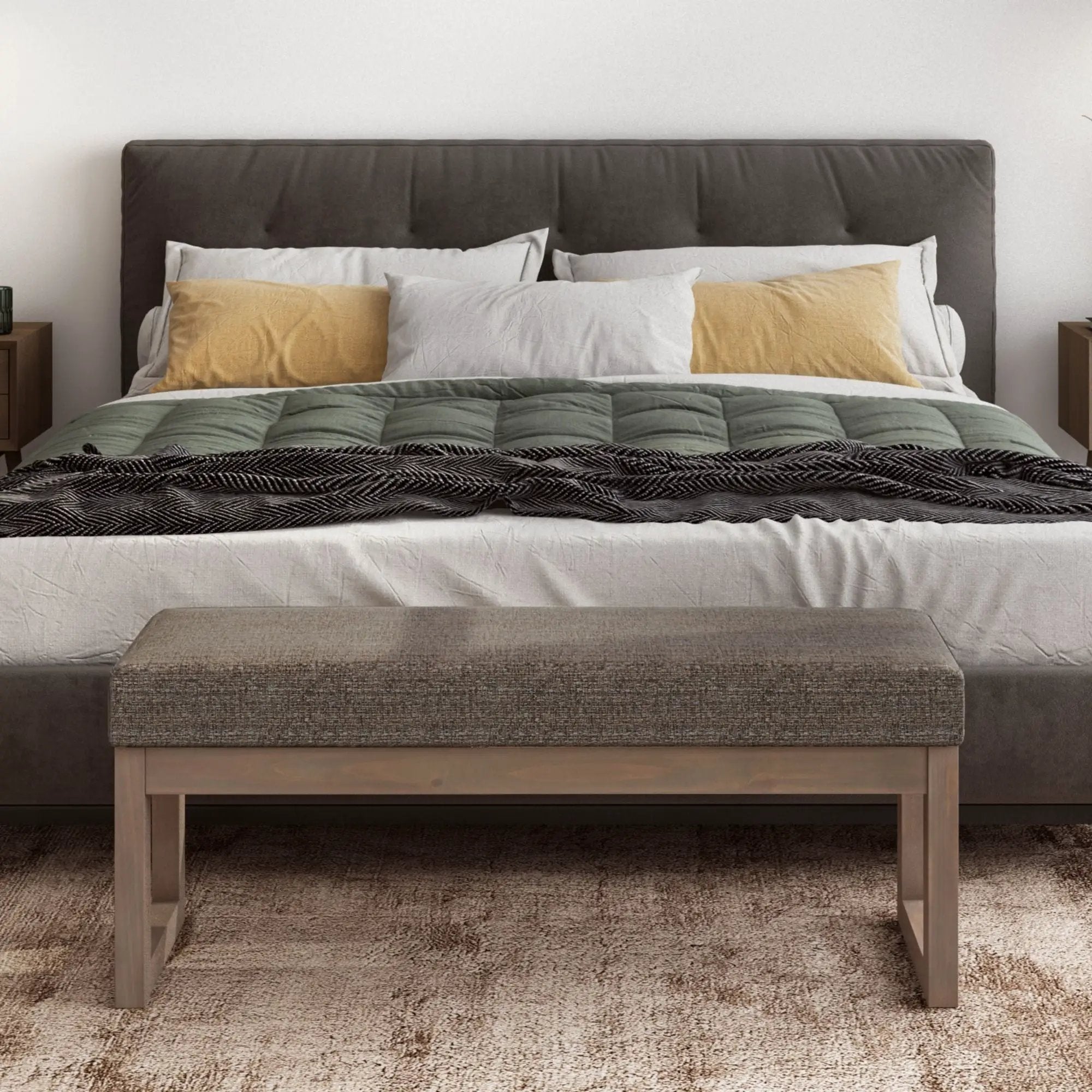 Milltown - Upholstered Ottoman Bench by Unique Piece Furniture