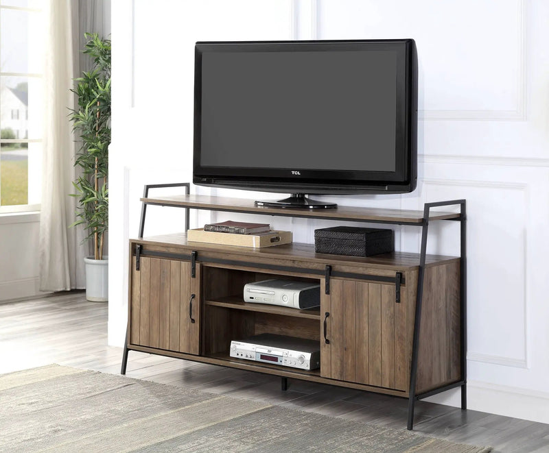 Rashawn - Rustic TV Stand - Oak by Unique Piece Furniture