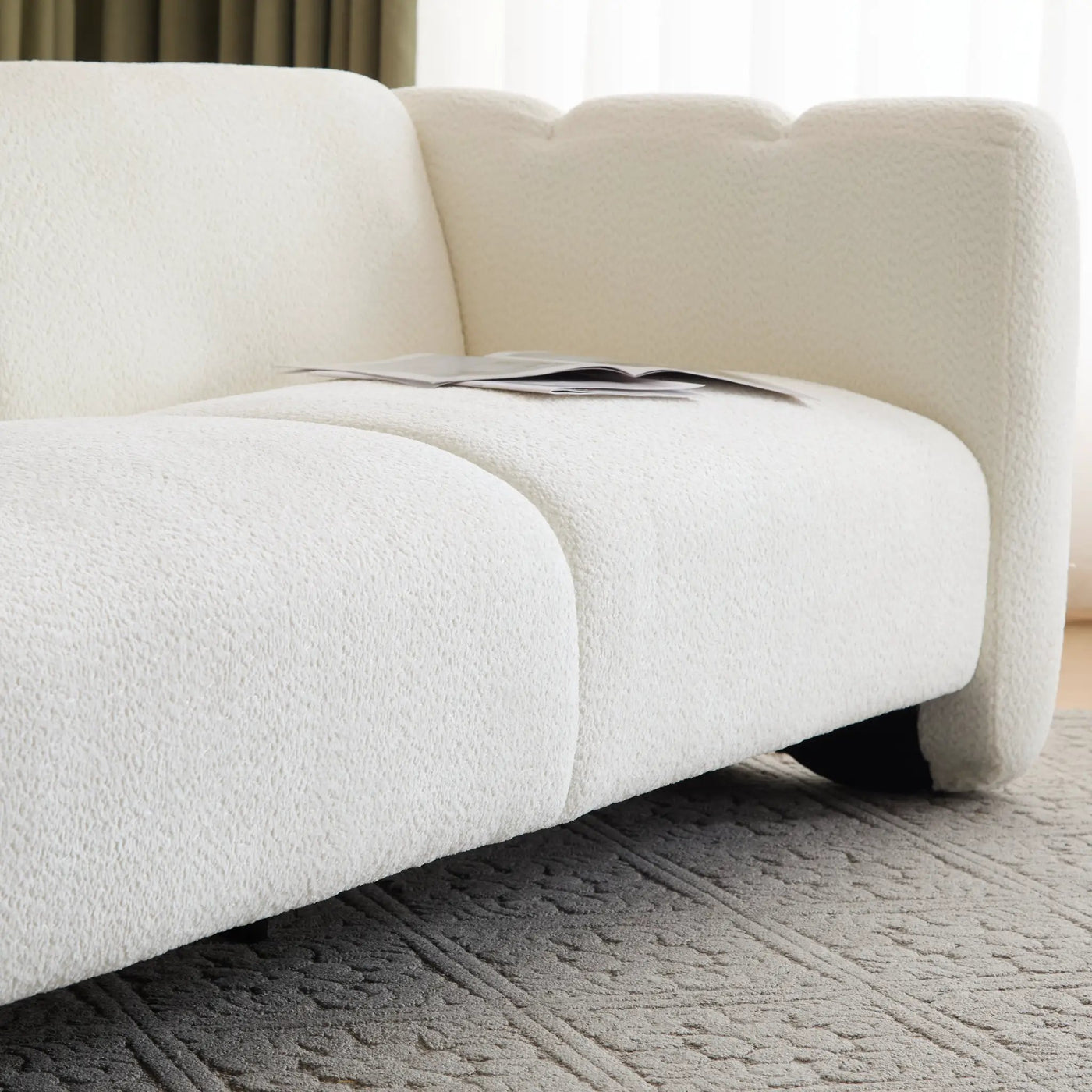 Tonson 83" 3-Seater Boucle Sofa by HouseOfZazla