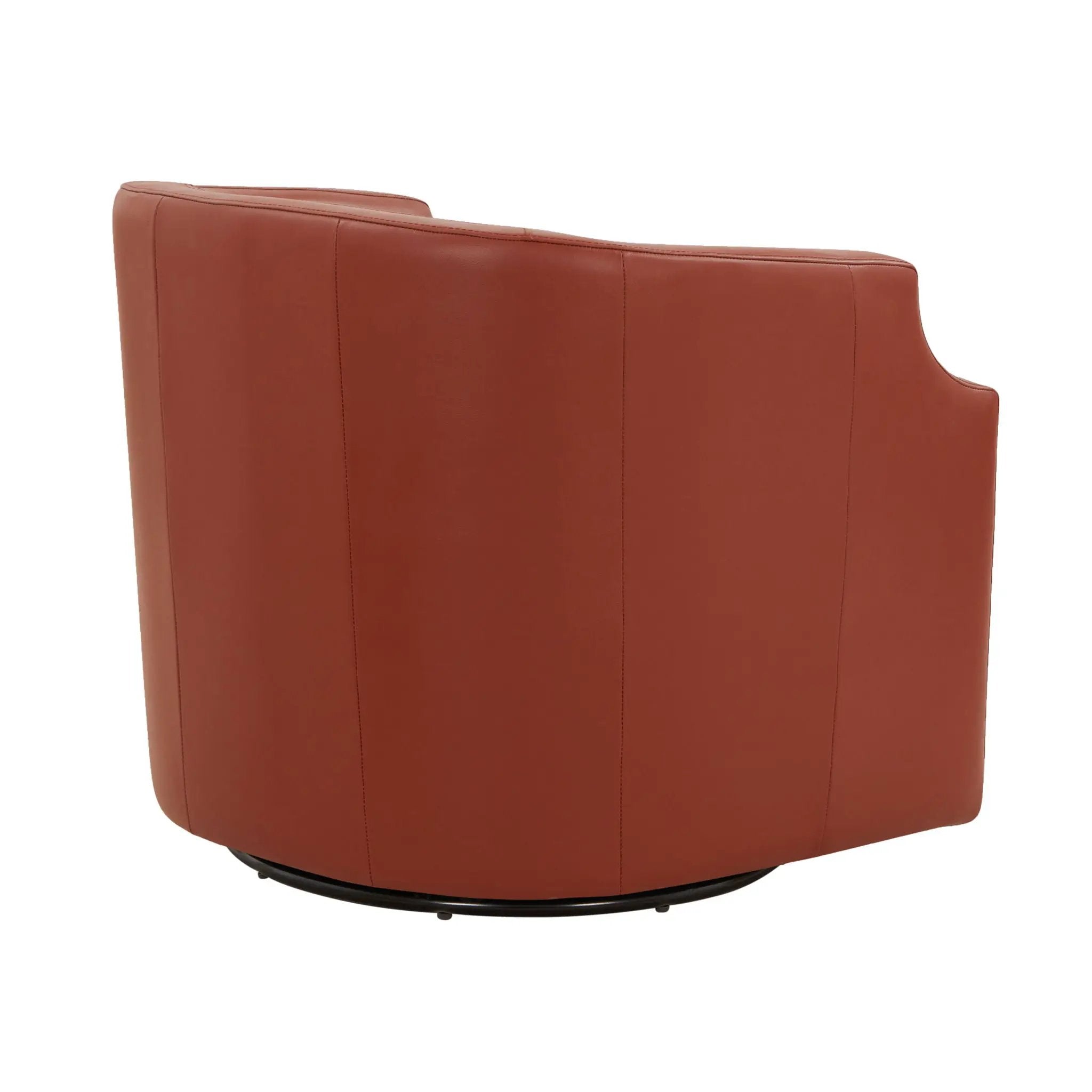 Emmett - Swivel Glider Barrel Chair With Clip Arm Design by HouseOfZazla