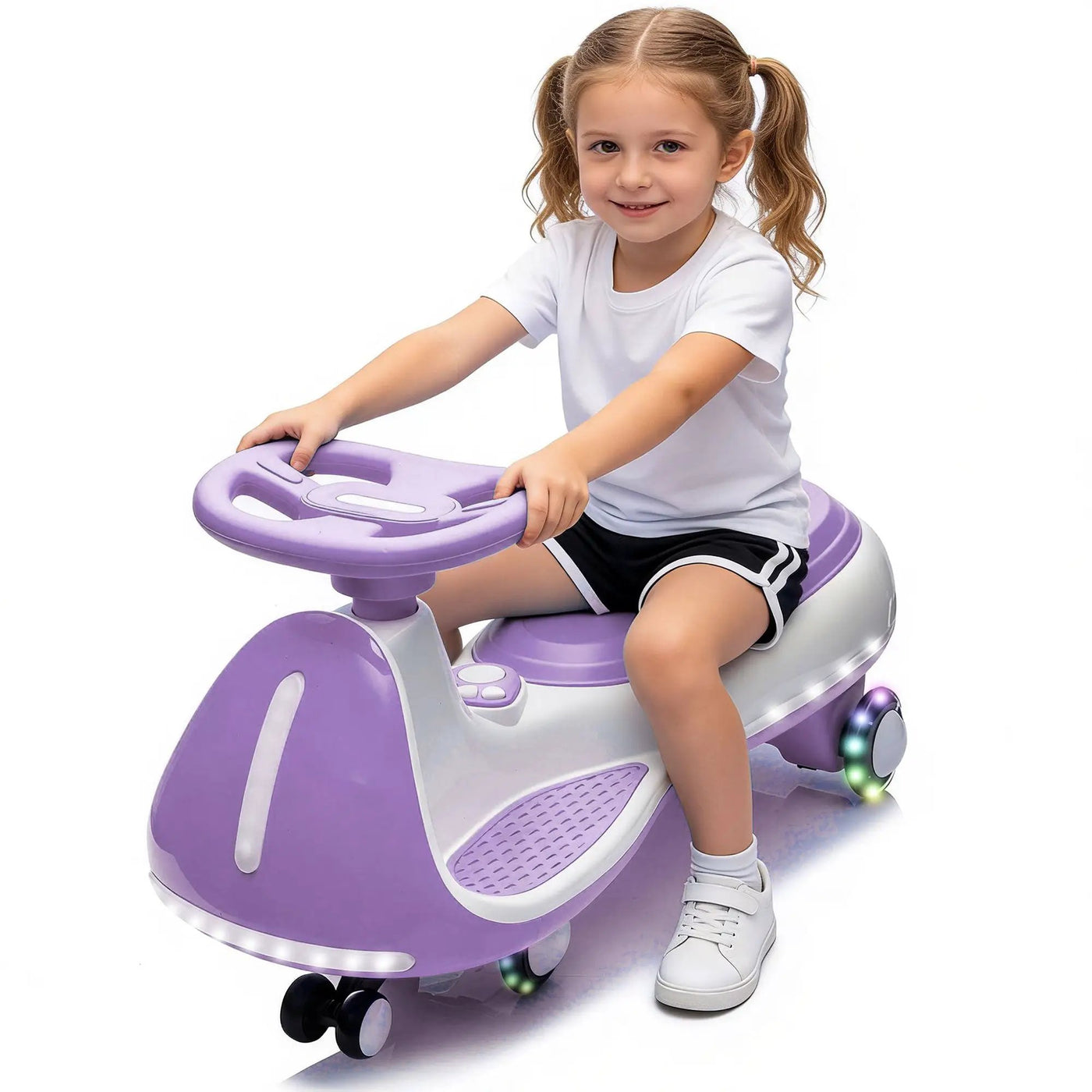 12V Kids Ride-On Electric Wiggle Car with 2-in-1 Smart Design by HouseOfZazla