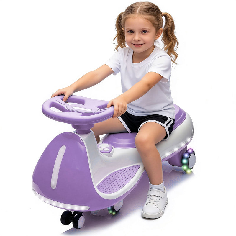 12V Kids Ride-On Electric Wiggle Car with 2-in-1 Smart Design by HouseOfZazla