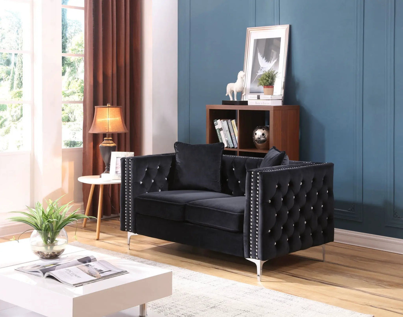 Elegant Track Arm Loveseat by HouseOfZazla
