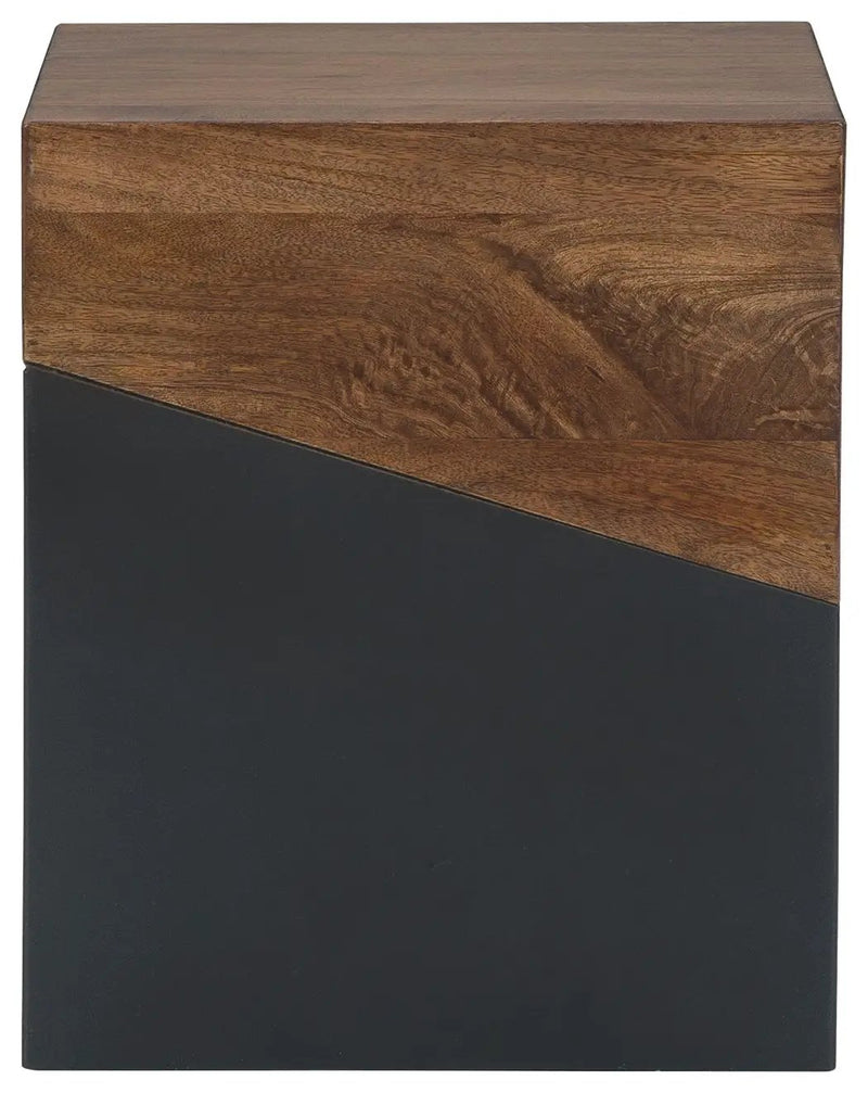 Trailbend - Accent Table - Brown / Gunmetal by Unique Piece Furniture