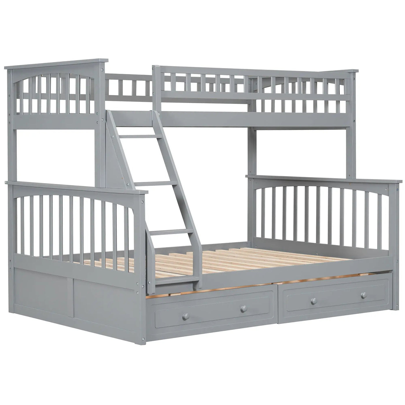 Bunk Bed With Drawers, Convertible Storage Bed by HouseOfZazla