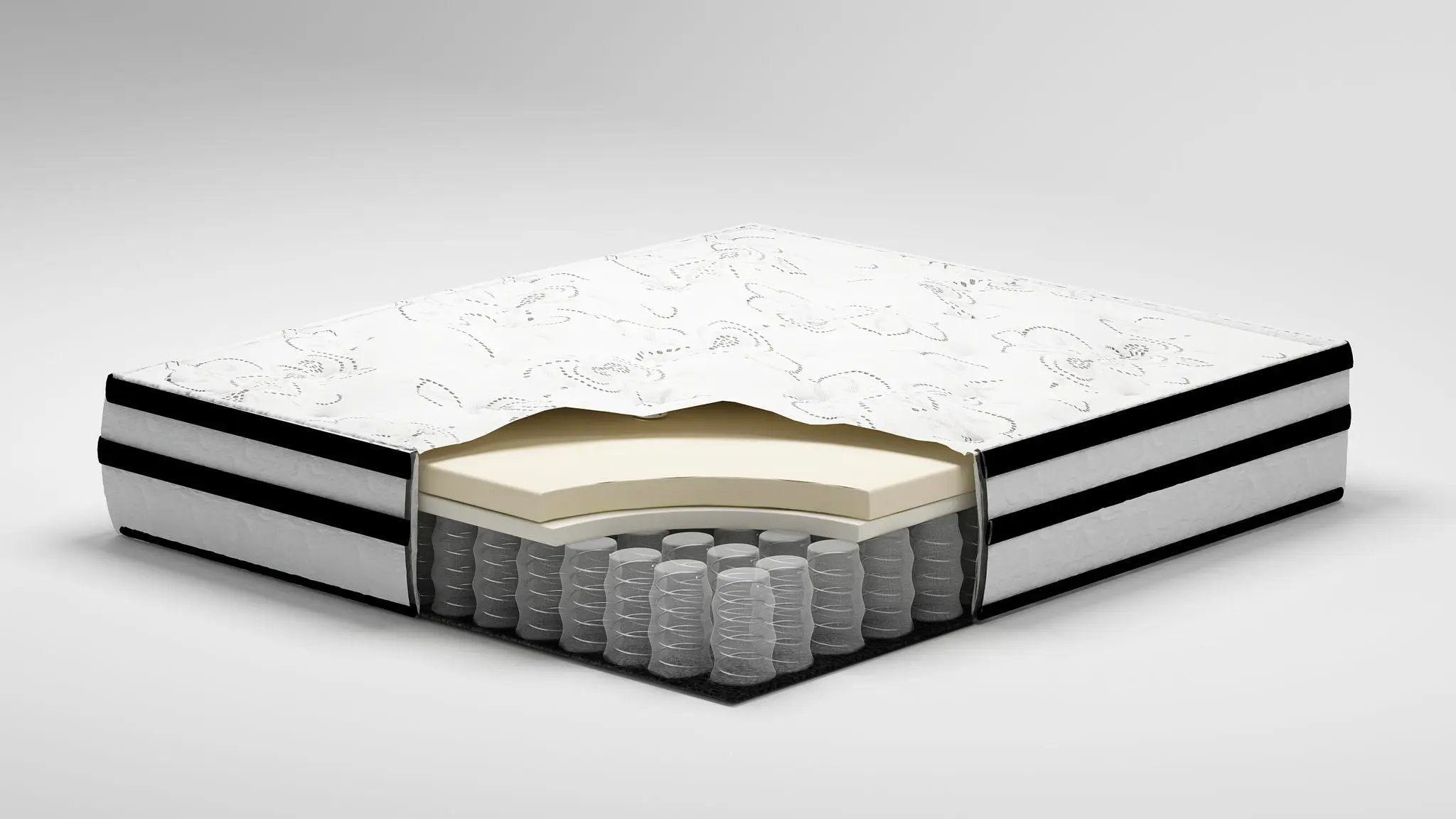 Chime 10 Inch Hybrid - Medium Hybrid Mattress by Unique Piece Furniture