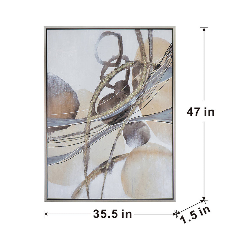 Rectangle Abstract Watercolor Oil Painting, photo 7 of 10