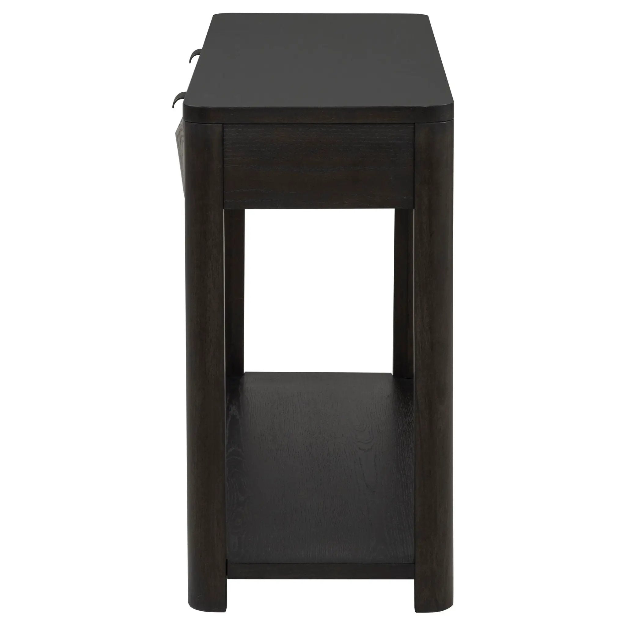 Marcelo Sofa Console Table with 2 Drawers and Shelf Coffee by Unique Piece Furniture
