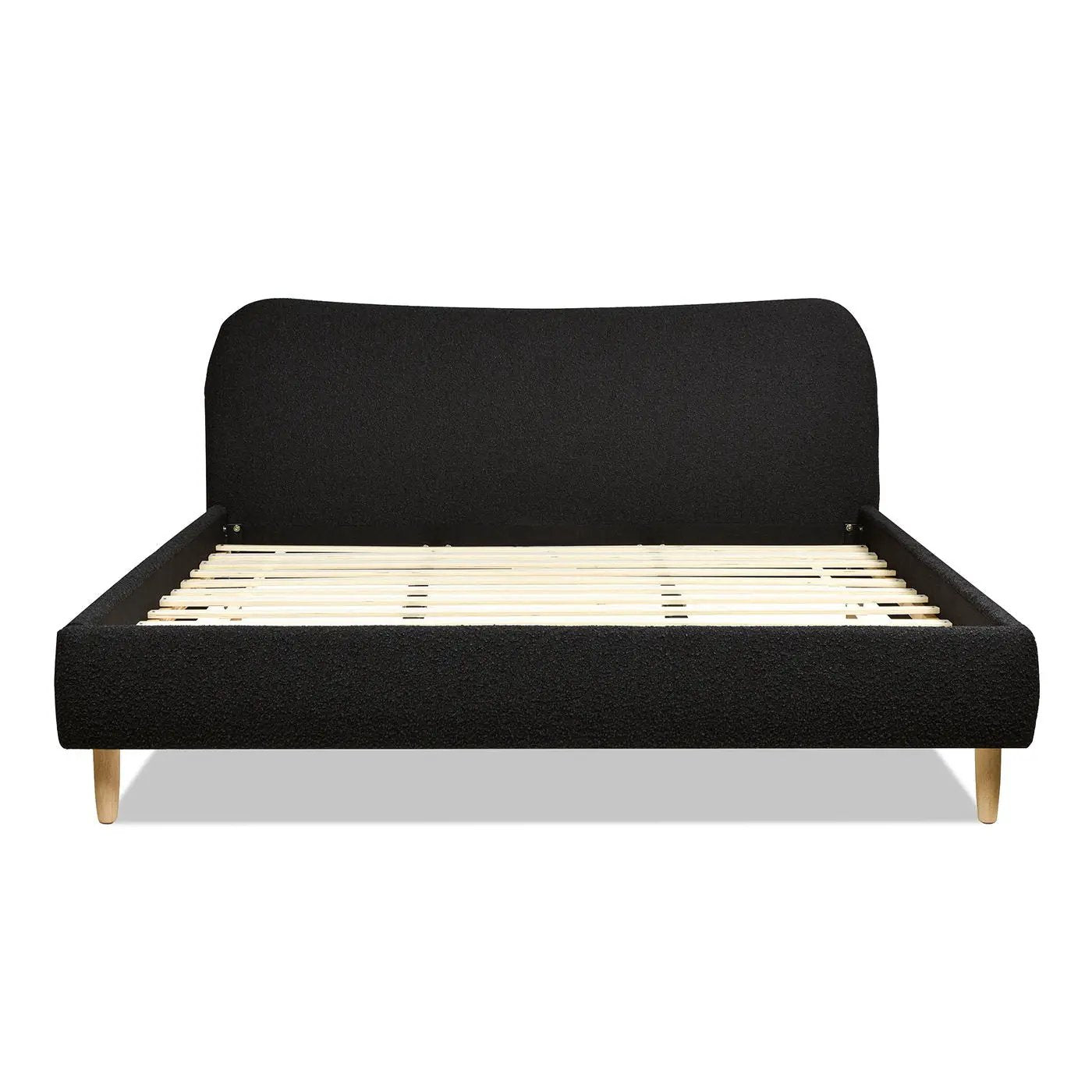 Roman - Curved Headboard Upholstered Platform Bed by Unique Piece Furniture
