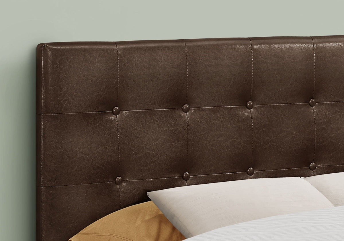 Full Size Upholstered Bed Headboard - Brown, photo 3 of 4