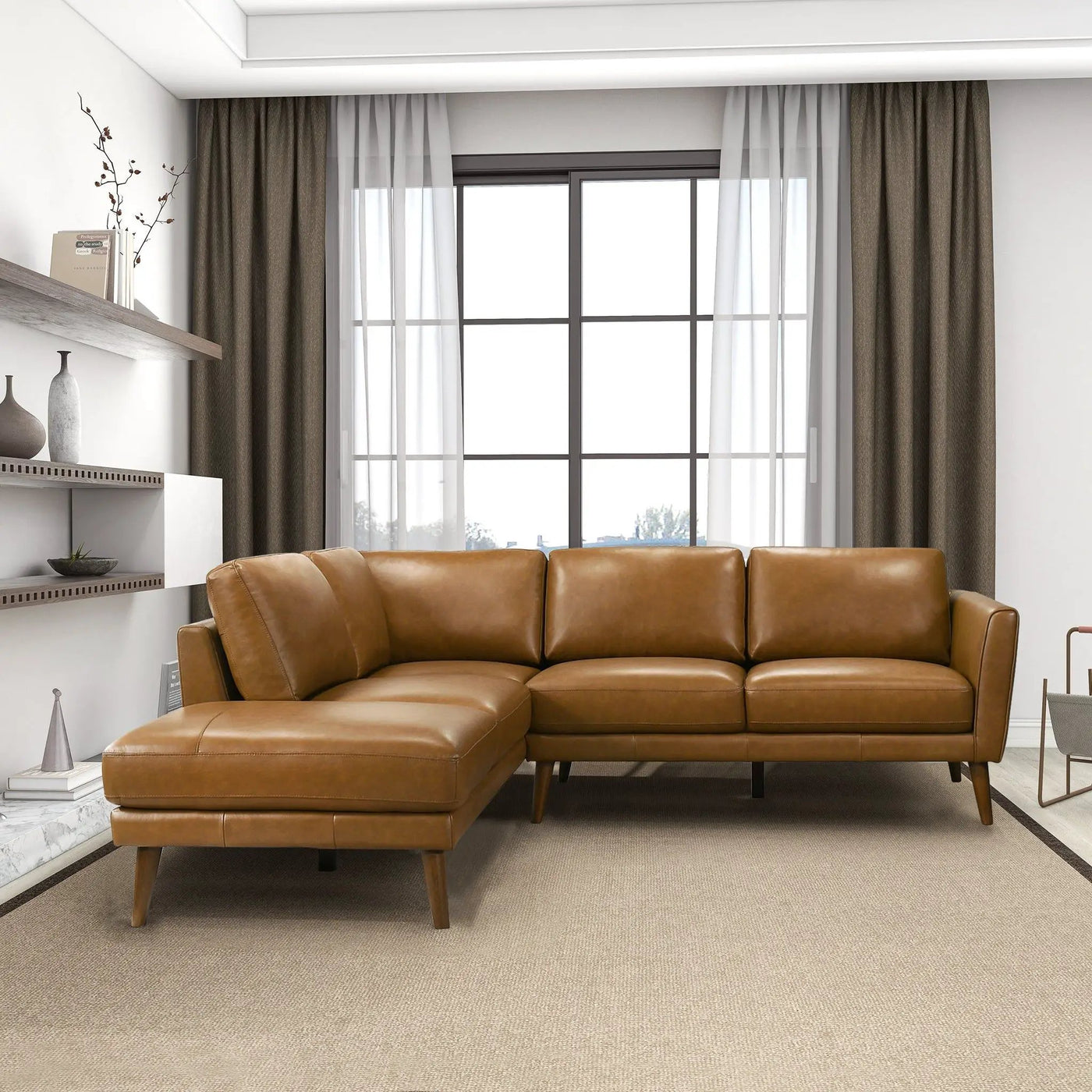 Benson - Sectional Sofa With Chaise by HouseOfZazla