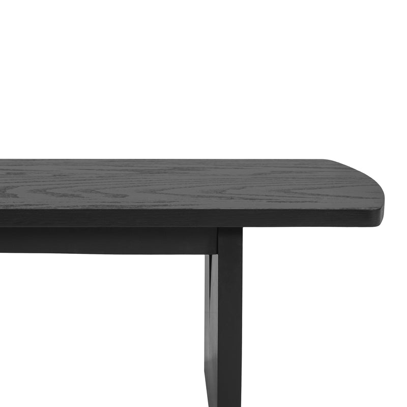 Black Modern Dining Bench, photo 10 of 10