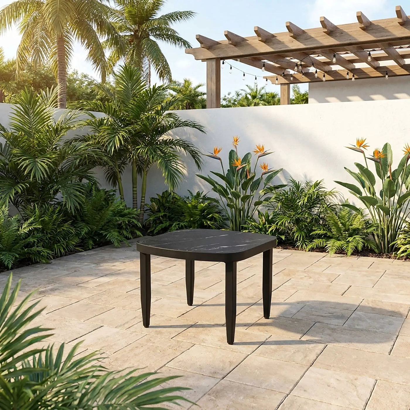 Outdoor Elegance Table, Rounded Corners by HouseOfZazla