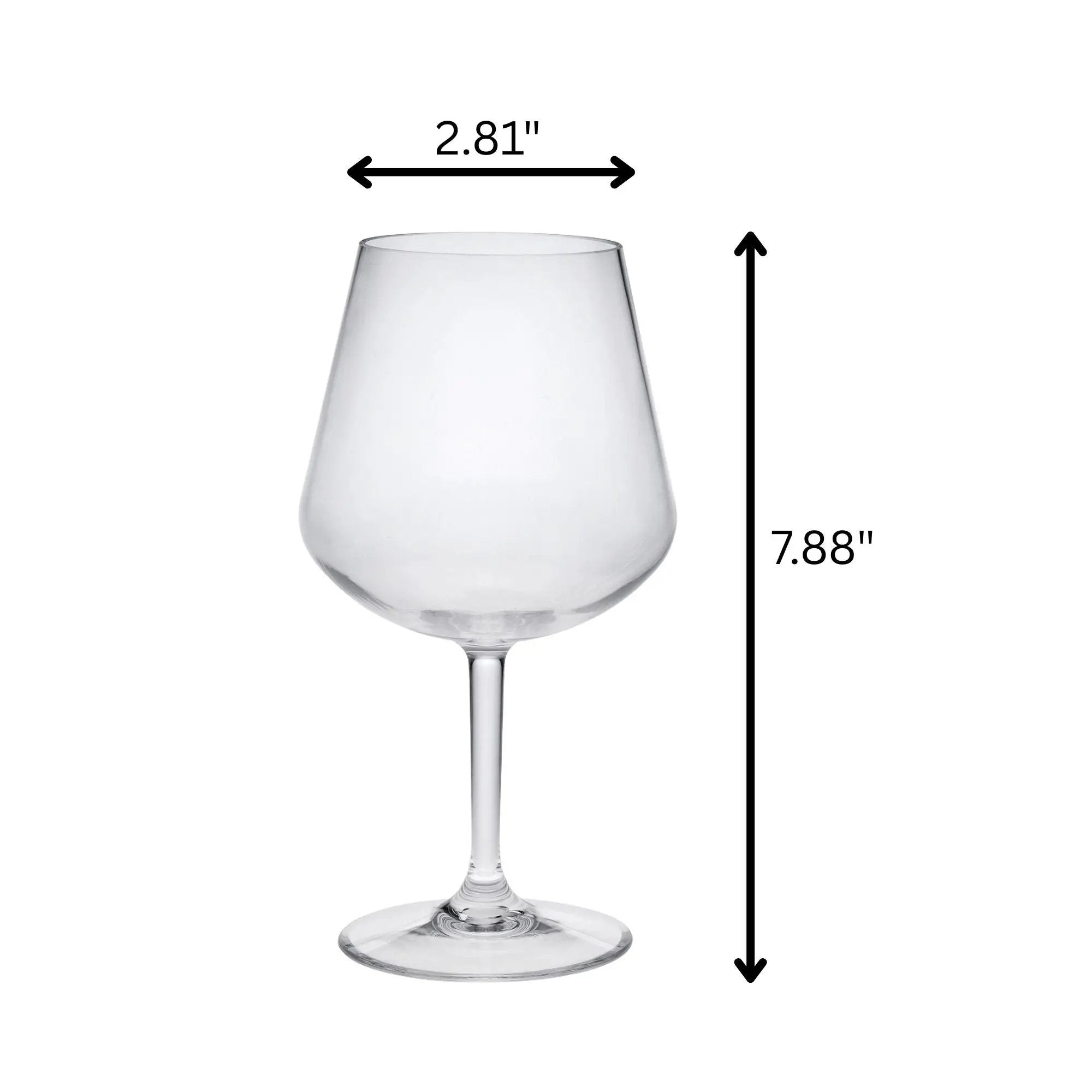 Lexington Tritan - Plastic Wine Glasses (Set of 4), Unbreakable, Bpa Free, 20Oz - Clear by HouseOfZazla