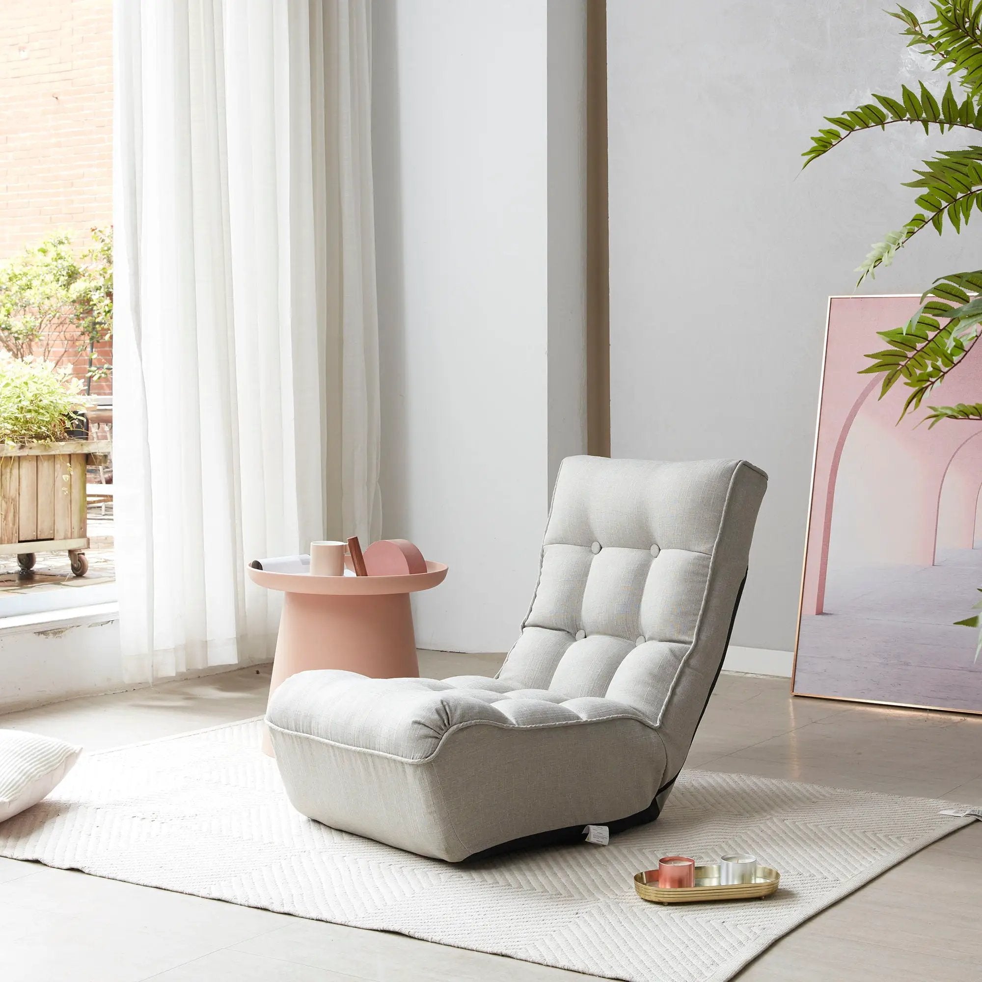 Reclining Japanese Chair Lazy Sofa Tatami Balcony Adjustable Chair by Unique Piece Furniture