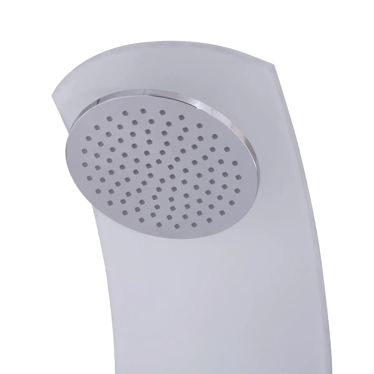 55 Inch Tempered Glass Shower Panel with Massage Jets Hand Shower by DirectDeals