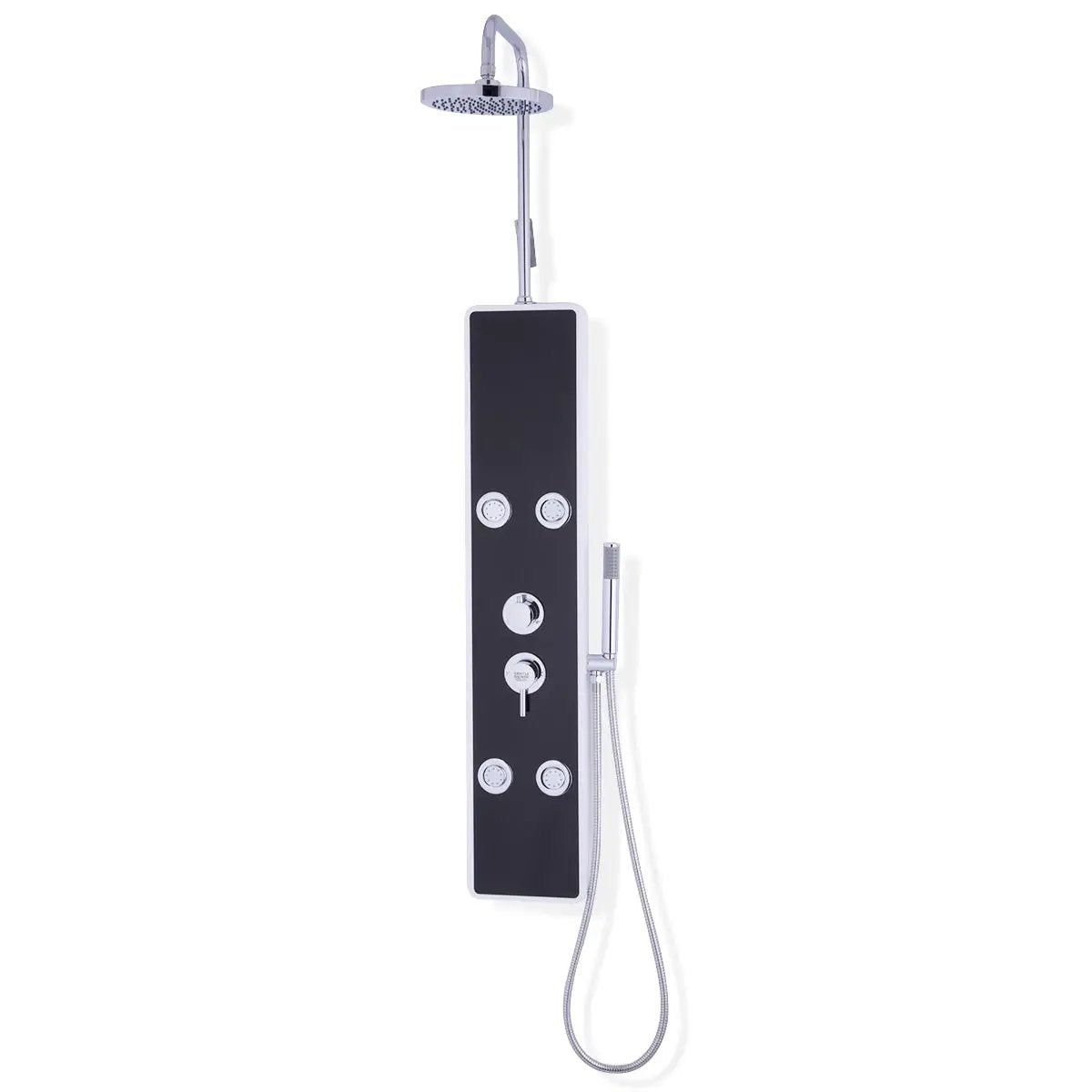 Bathroom ABS Shower Panel with Massage Jets & Hand Shower by DirectDeals
