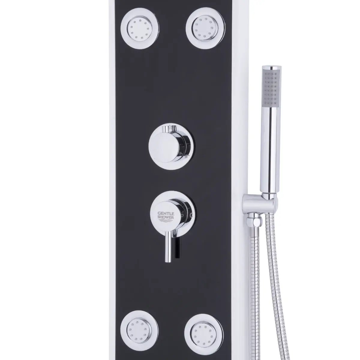 Bathroom ABS Shower Panel with Massage Jets & Hand Shower by DirectDeals