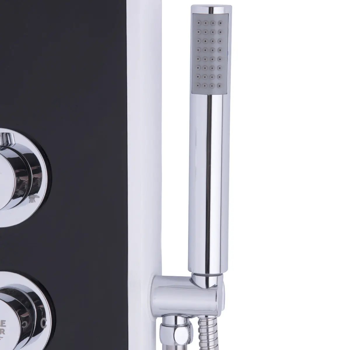 Bathroom ABS Shower Panel with Massage Jets & Hand Shower by DirectDeals