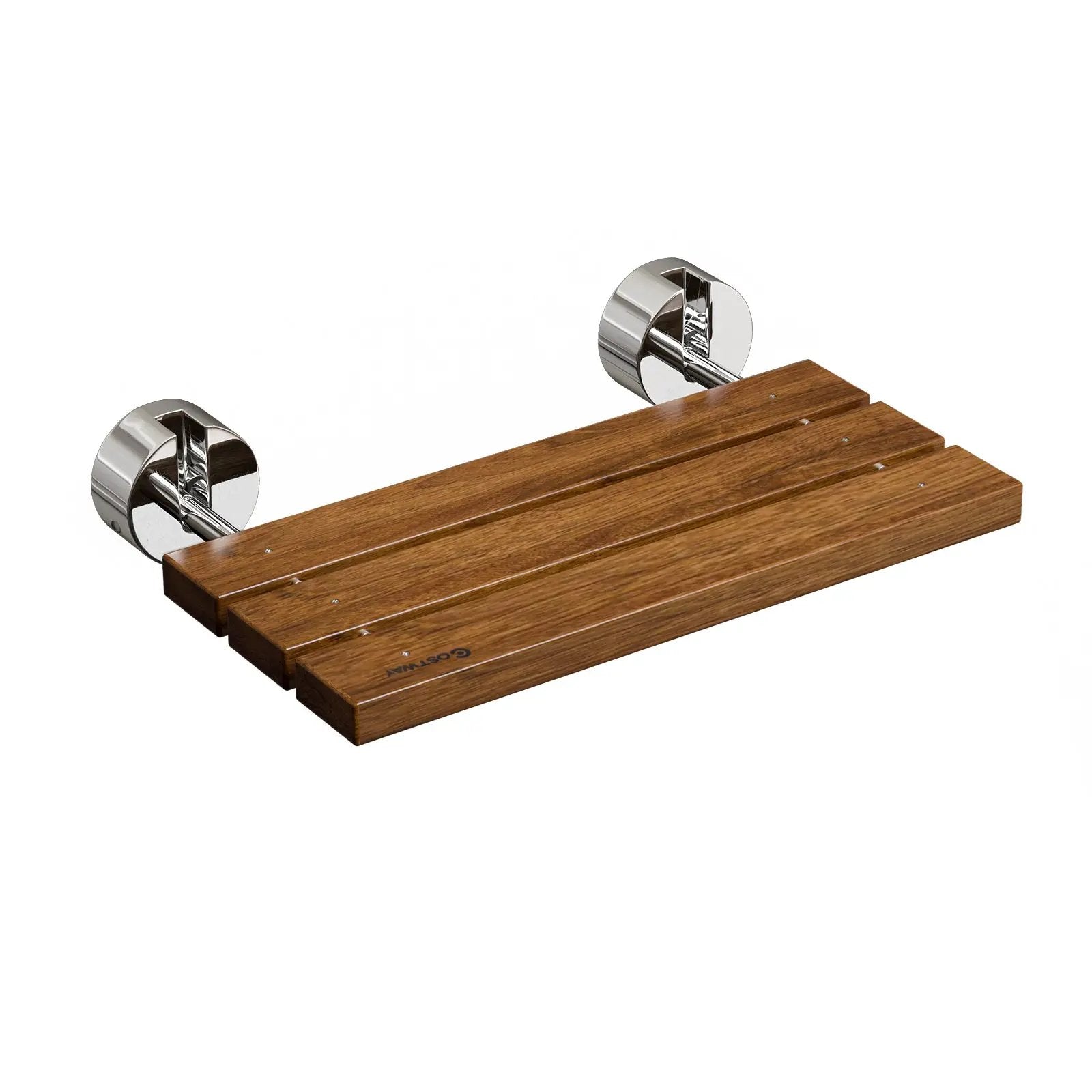 20 Inch Wall Mounted Teak Wood Folding Shower Bath Seat by DirectDeals