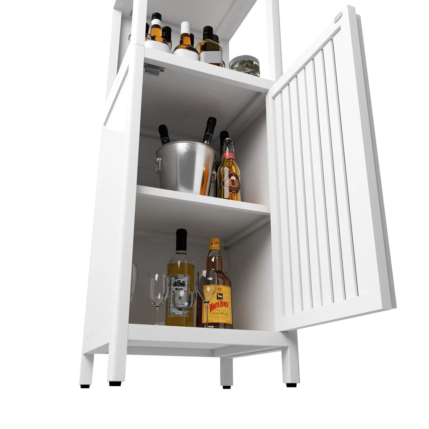 Storage Cabinet With Tall Tower, Multifunctional For Bathroom by HouseOfZazla
