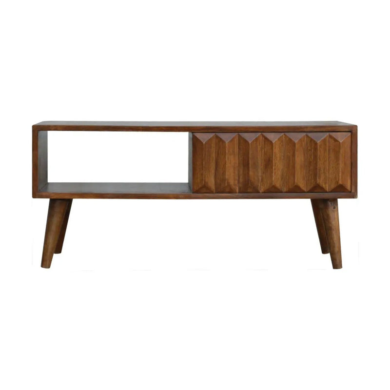 Prism Sliding Media Unit - Chestnut by HouseOfZazla
