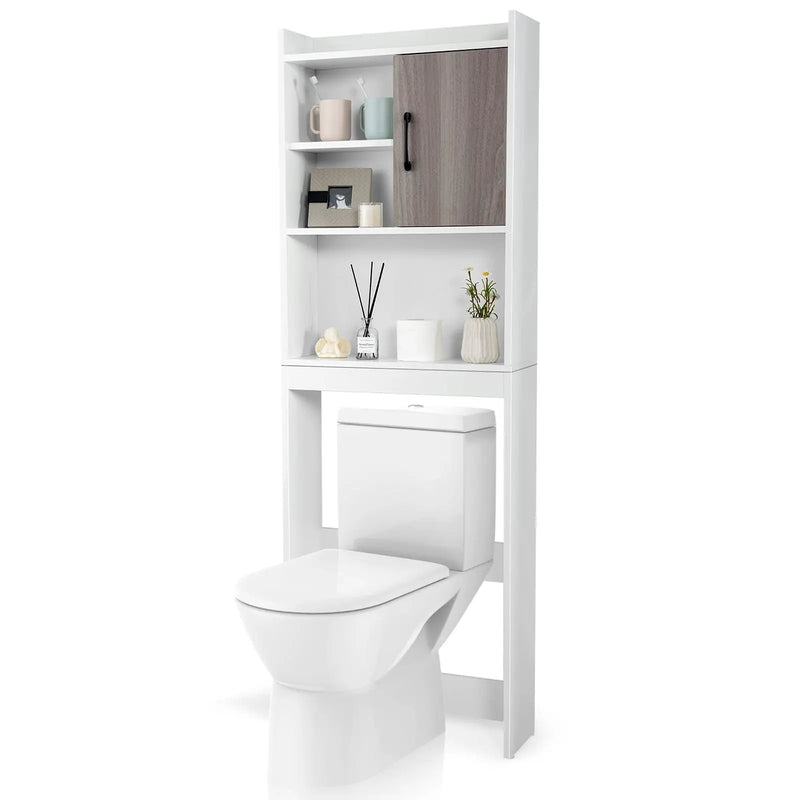 4-Tier Space-saving Toilet Sorage Cabinet with Open Shelves by DirectDeals