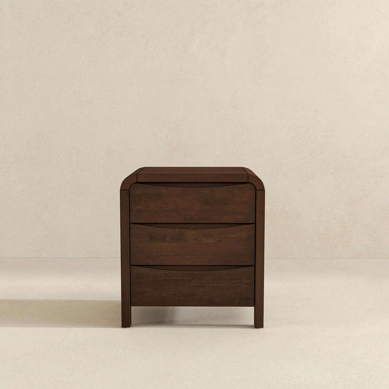 Lionel - Nightstand 3 Drawer Bed Side Table - Brown by Unique Piece Furniture