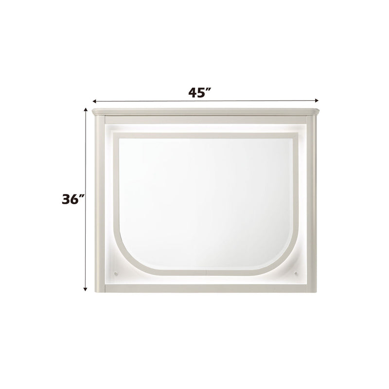 Laveda Mirror With LED with Integrated Lighting - White, photo 4 of 4
