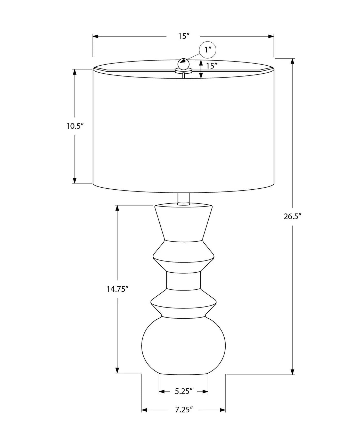 Lighting, Ceramic, Contemporary Table Lamp by HouseOfZazla