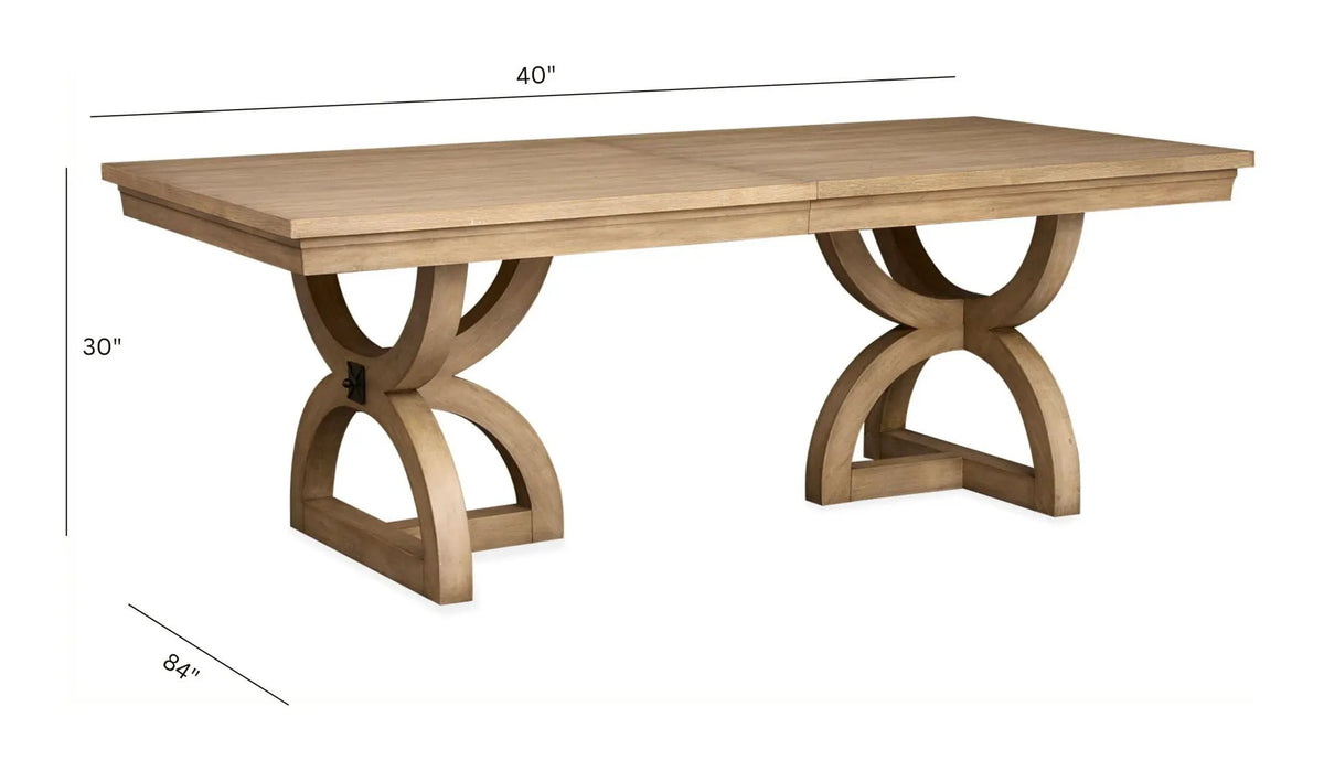Coventry - Extendable Trestle Dining Table - Honey Wheat, photo 4 of 7