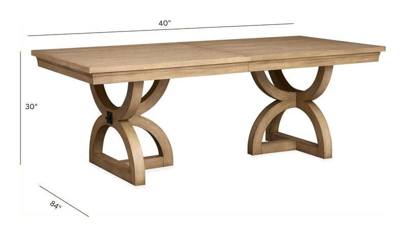 Coventry - Extendable Trestle Dining Table - Honey Wheat, photo 4 of 7