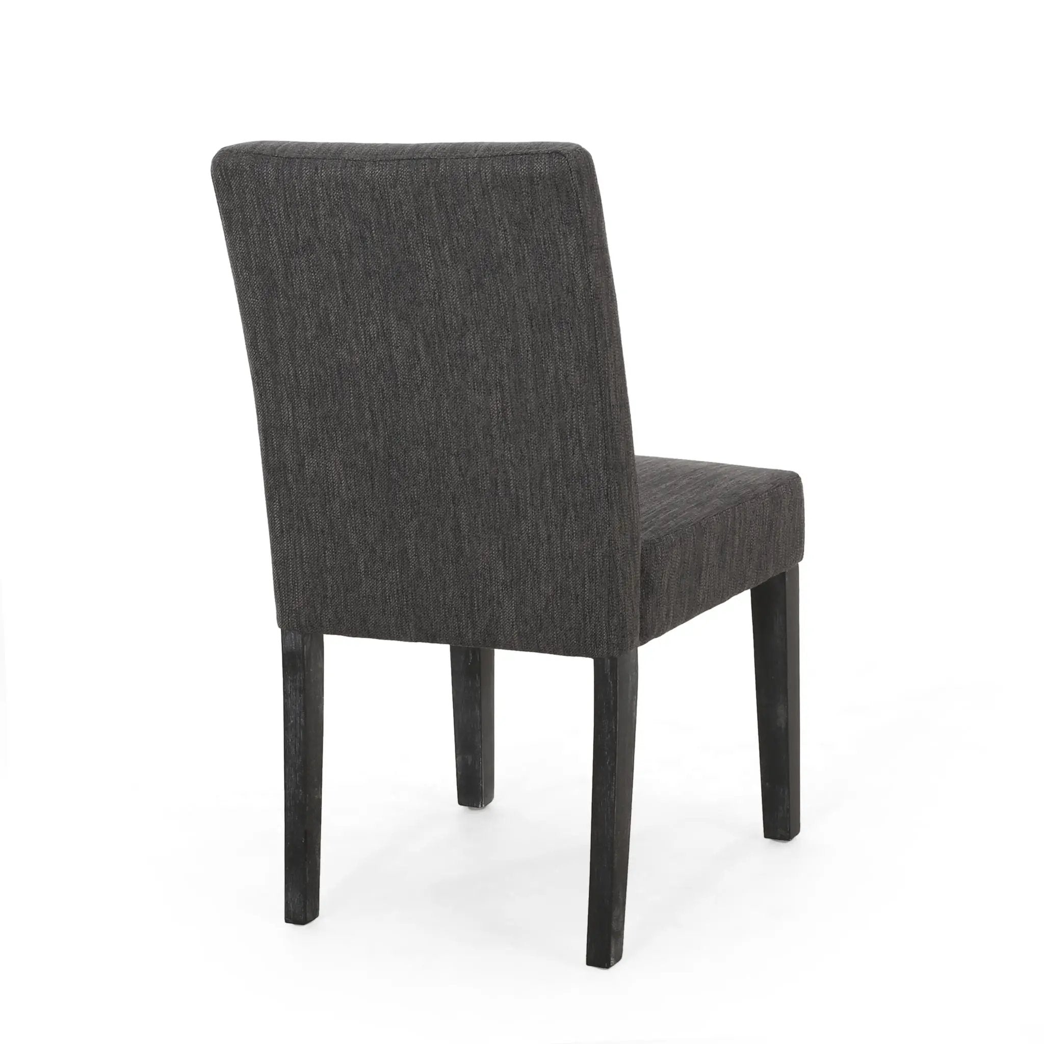 Contemporary Dining Chair with Upholstered Seating and Tapered Legs by HouseOfZazla