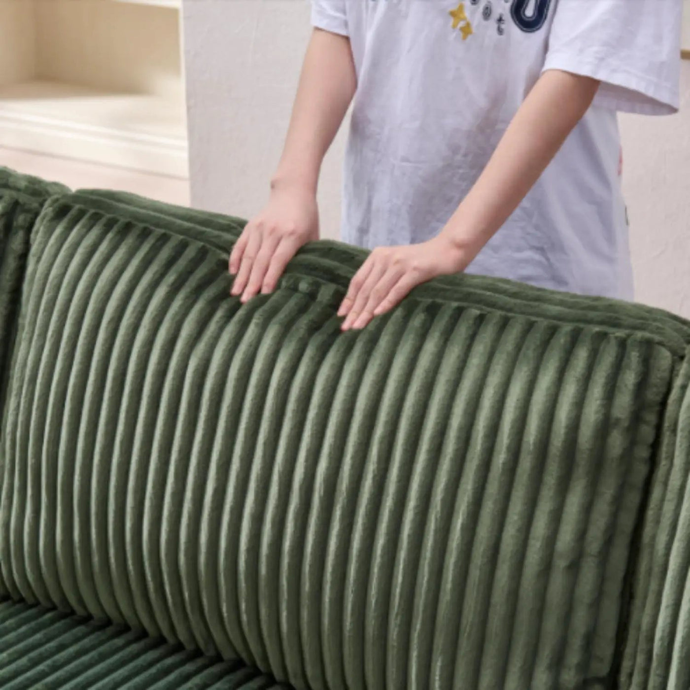 U-Shaped Convertible Sofa, 4 Seater Large Living Room Lounge by Unique Piece Furniture