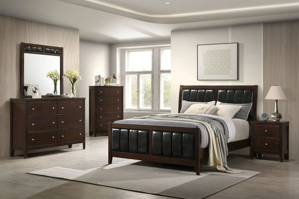 Carlton 5-piece Queen Bedroom Set Cappuccino