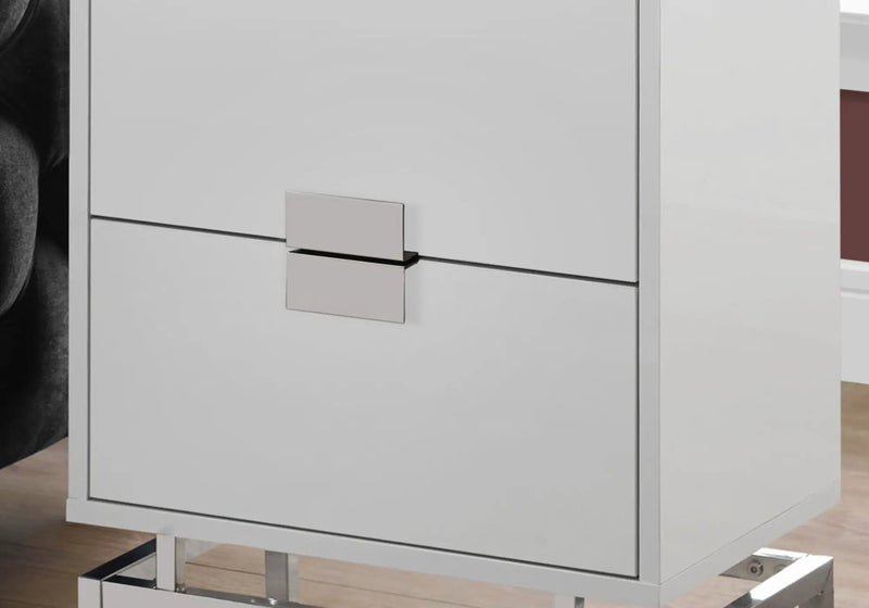 Accent Side Table, Storage Drawer, Modern Design by Unique Piece Furniture
