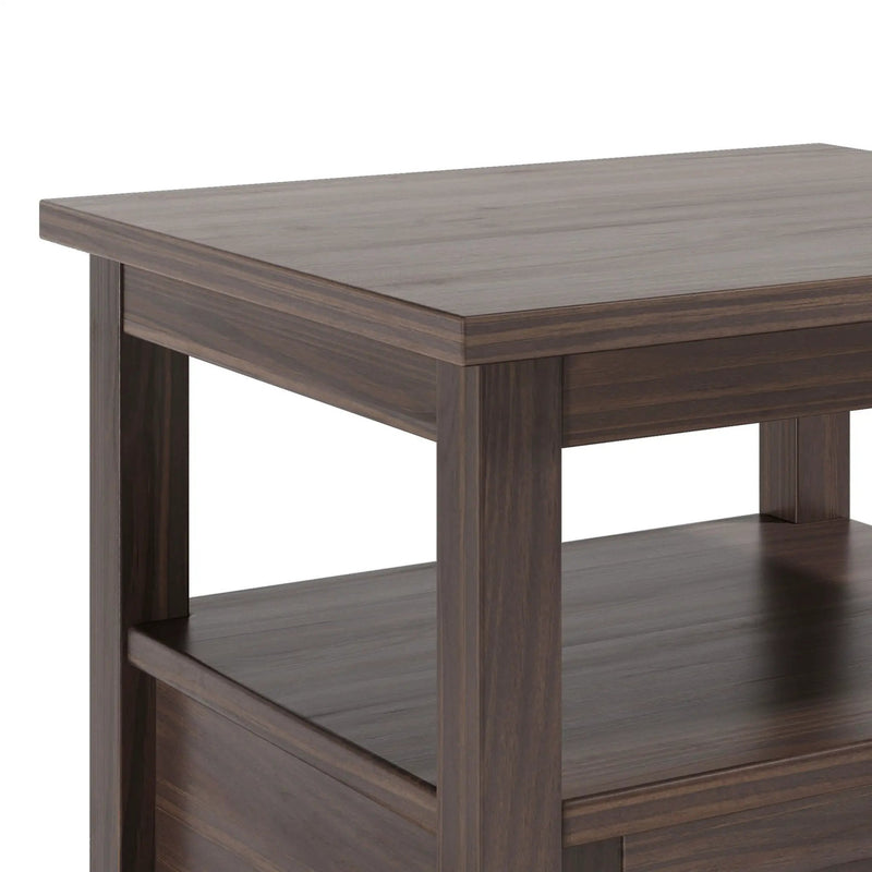 Warm Shaker - End Table - Warm Walnut Brown by HouseOfZazla