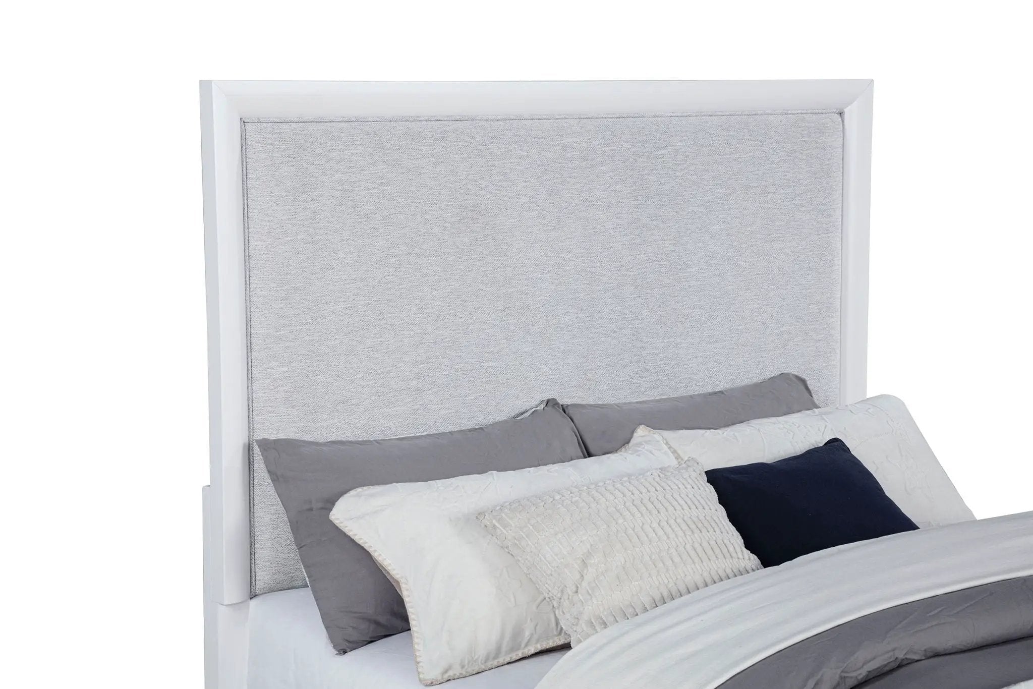 Gracemont 57-inch Queen Panel Bed Grey and White by Unique Piece Furniture
