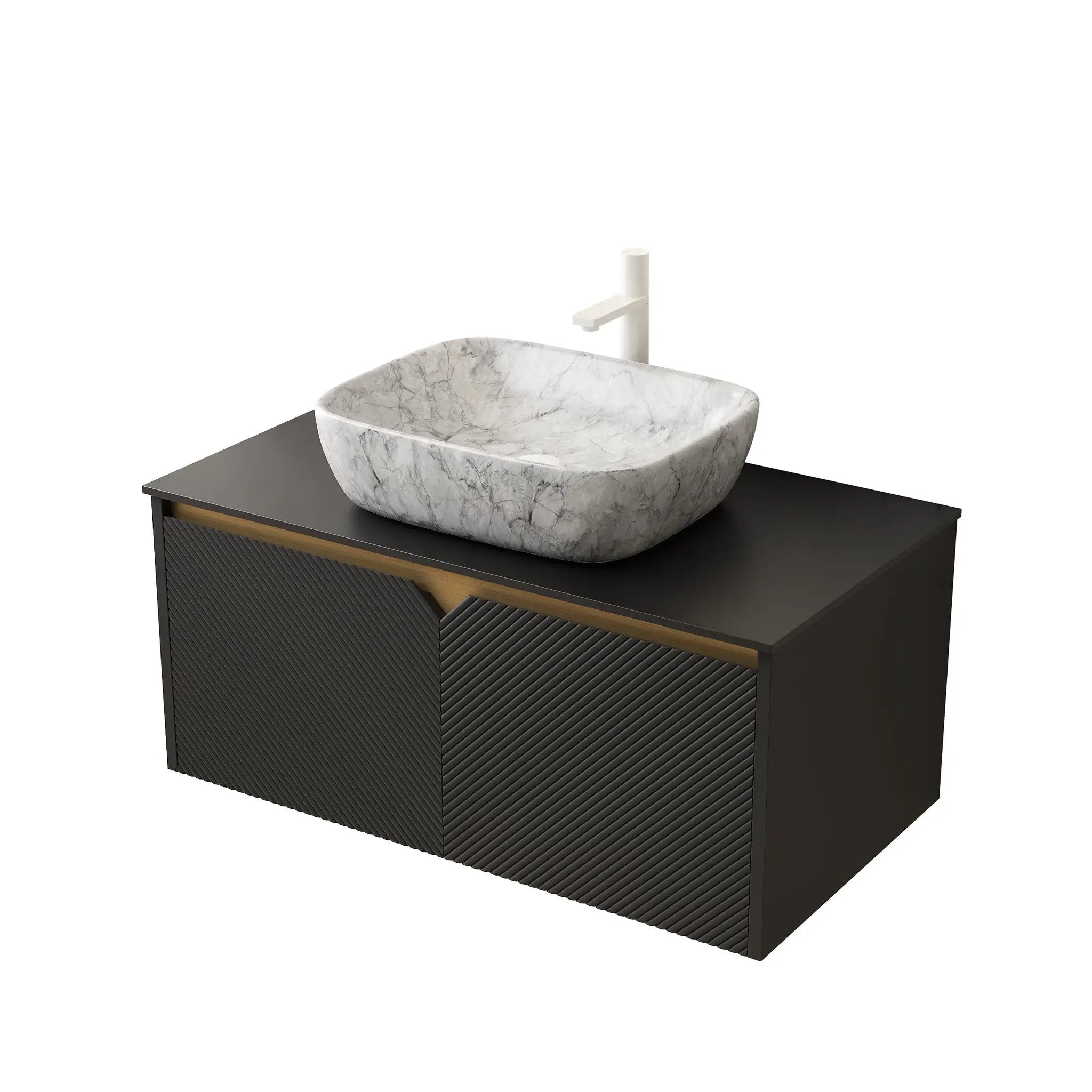 Ruben 36" Wall-Mounted Bathroom Vanity by HouseOfZazla