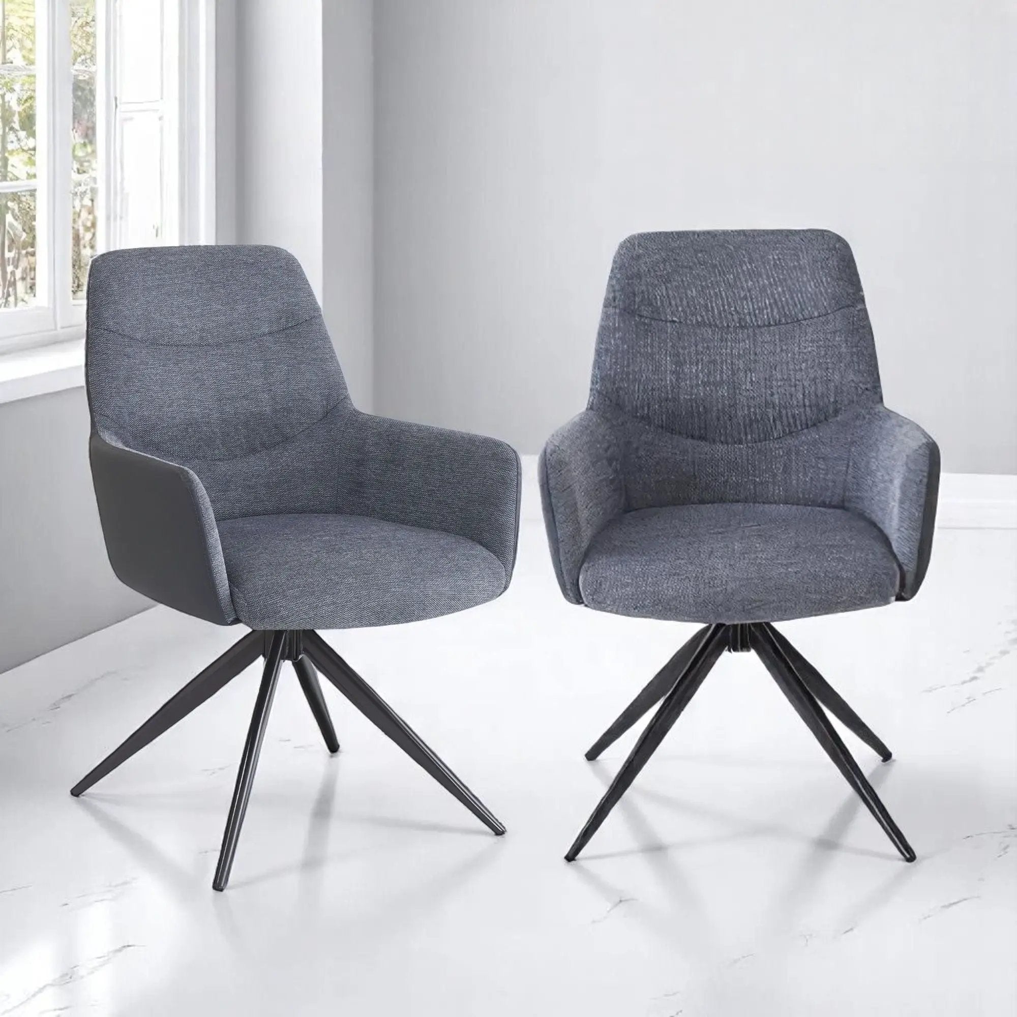 Hester - Arm Chair (Set of 2) - Gray by HouseOfZazla