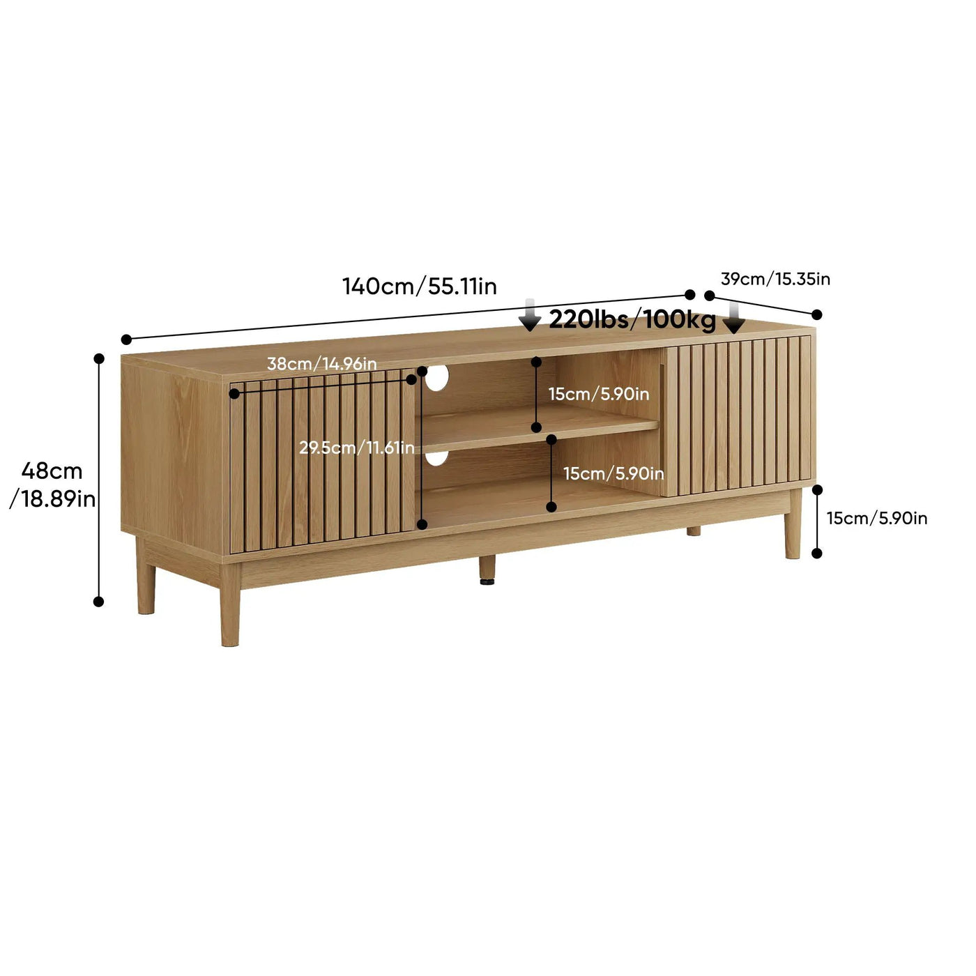 TV Stand With Storage by Unique Piece Furniture