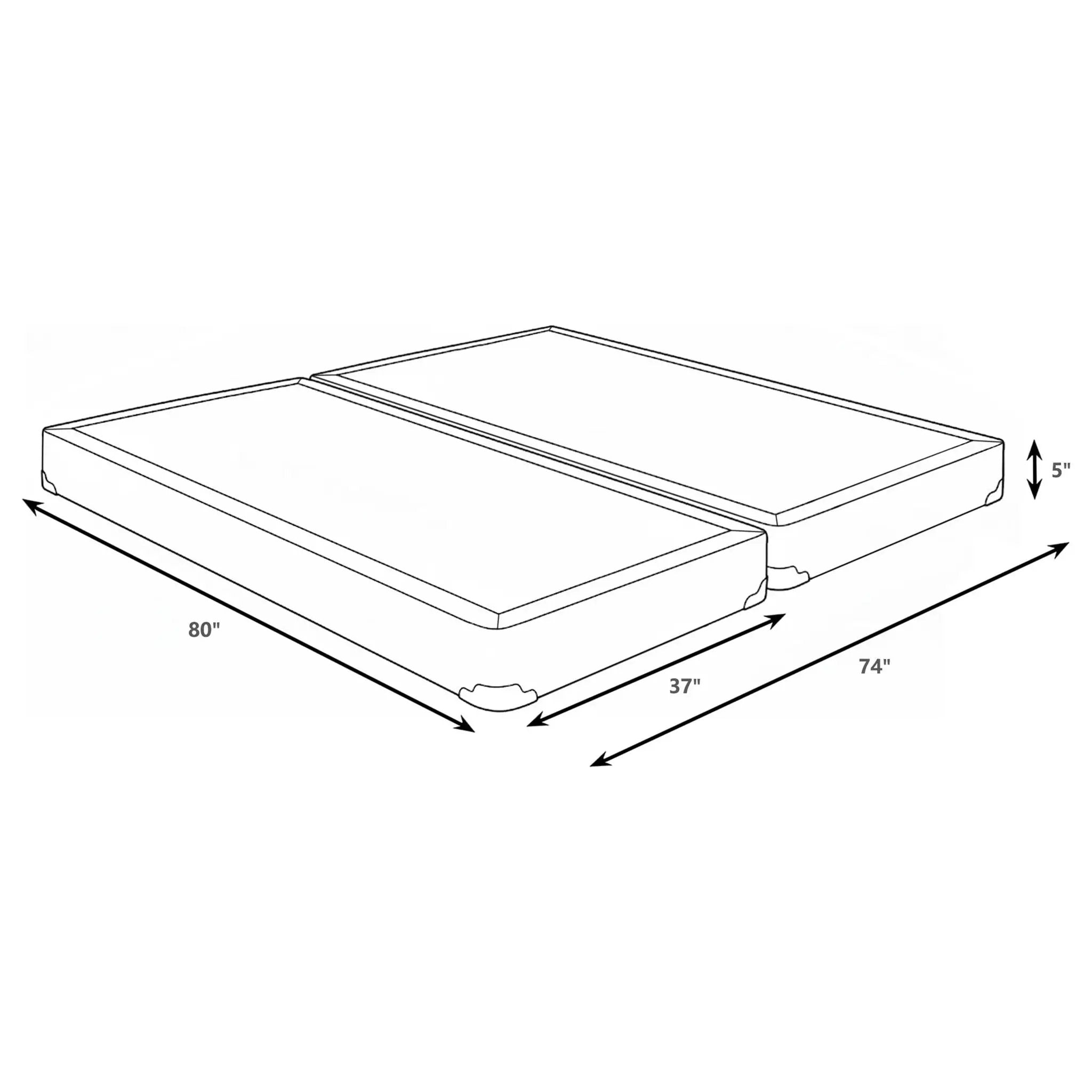 Mercer 5-inch Split Eastern King Low Profile Foundation by Unique Piece Furniture