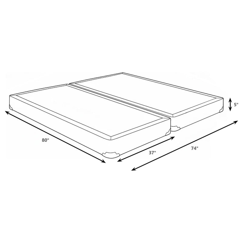 Mercer 5-inch Split Eastern King Low Profile Foundation by Unique Piece Furniture