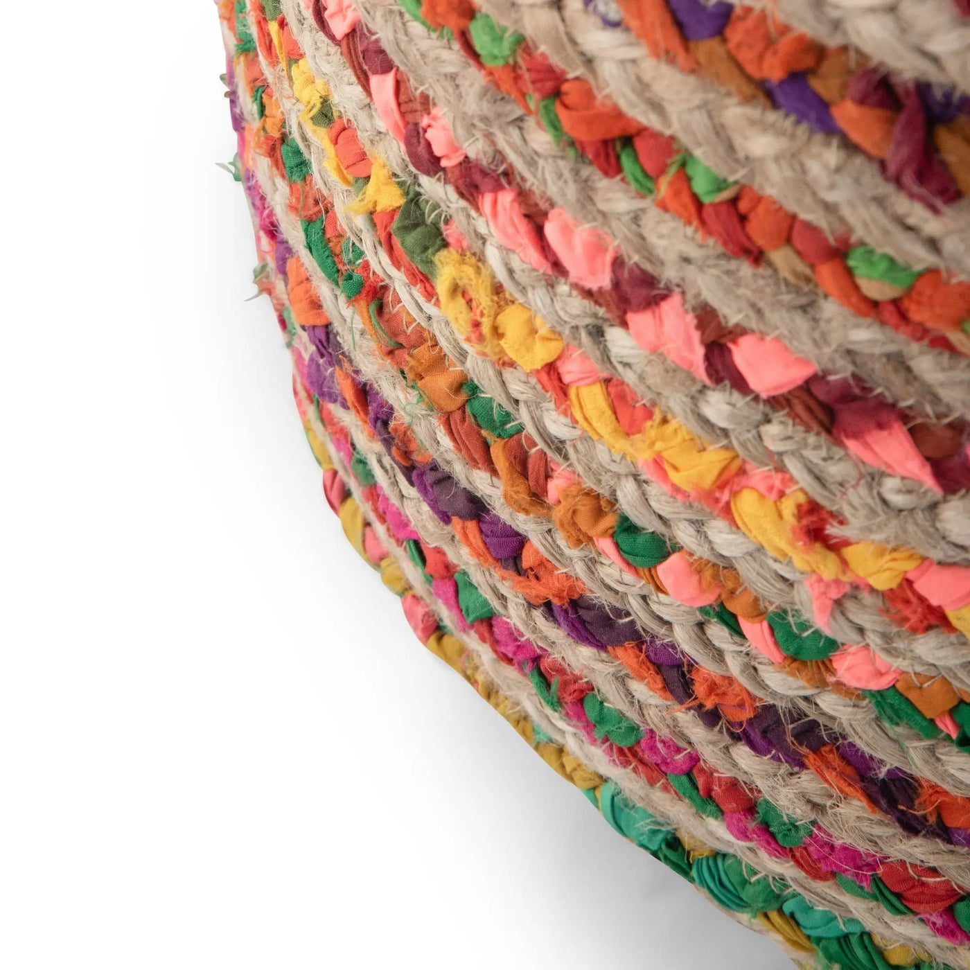 Margo - Handcrafted Round Pouf by HouseOfZazla