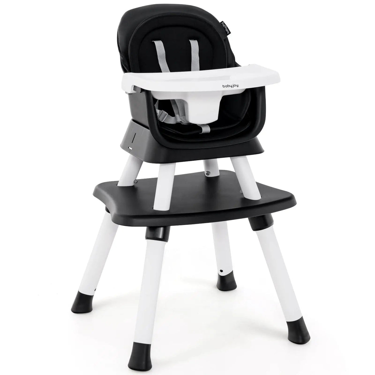 6-in-1 Convertible Baby High Chair with Adjustable Removable Tray by DirectDeals