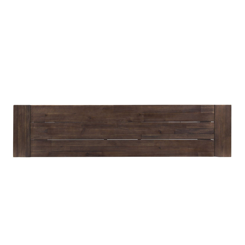 Tranquilizer Outdoor Acacia Wood Bench With Slat Panel Design by HouseOfZazla