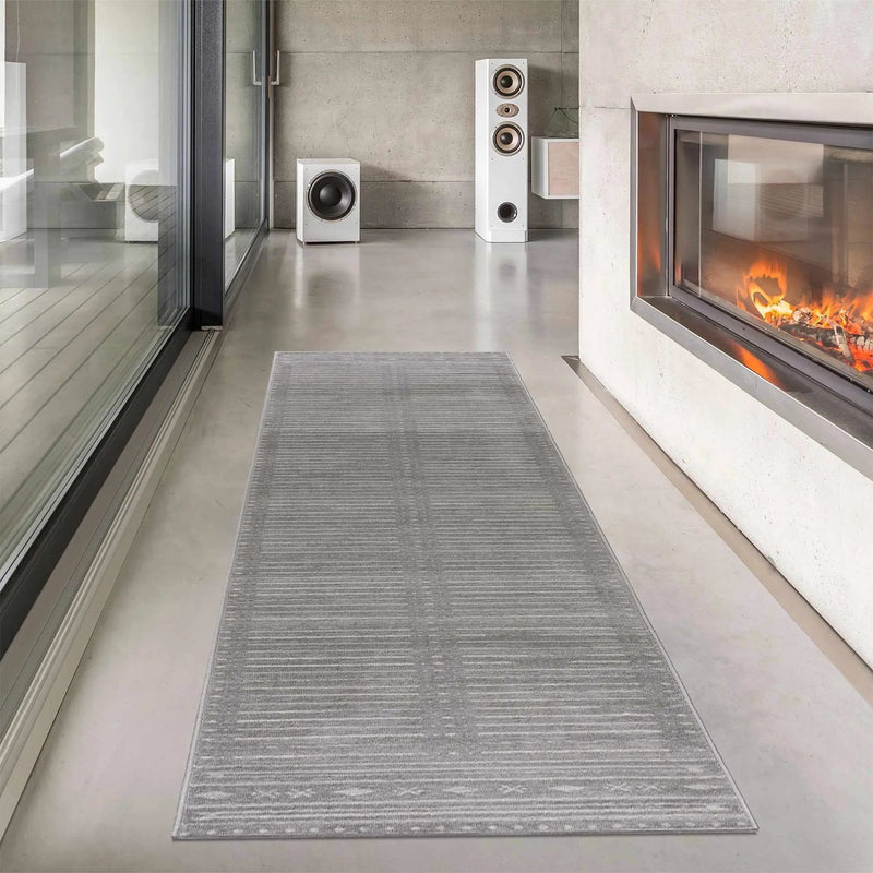 Tigri Aztec Ivory & Gray 2324 Area Rug - Clearance by Boutique Rugs
