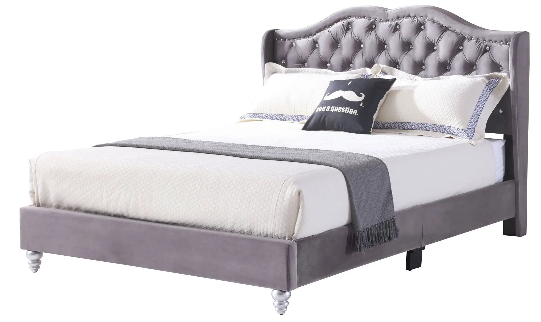 Upholstered Bed Transitional by HouseOfZazla