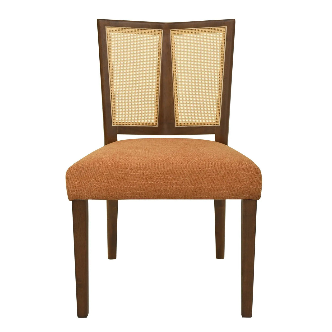 Mid Century Rattan Dining Chair Without Arms Set by HouseOfZazla