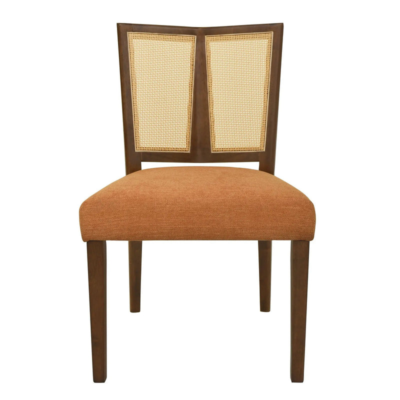 Mid Century Rattan Dining Chair Without Arms Set by HouseOfZazla